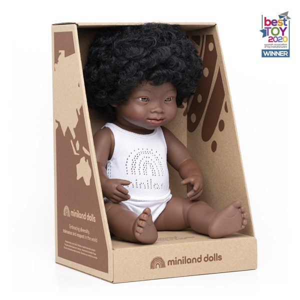 Baby Doll African Girl with Down Syndrome 38 cm - Bild 2