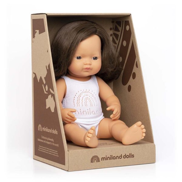 Baby Doll Brunette Girl 38 cm - Bild 2