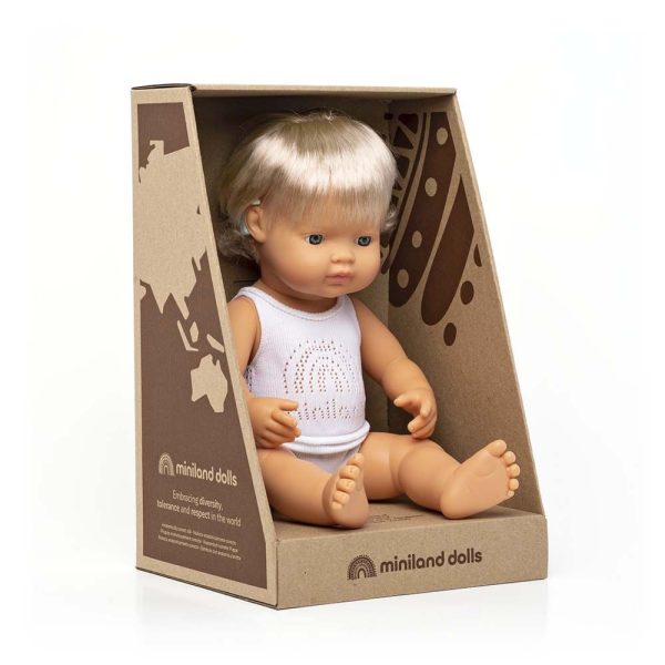 Baby doll caucasian girl with hearing aid 38 cm - Bild 4