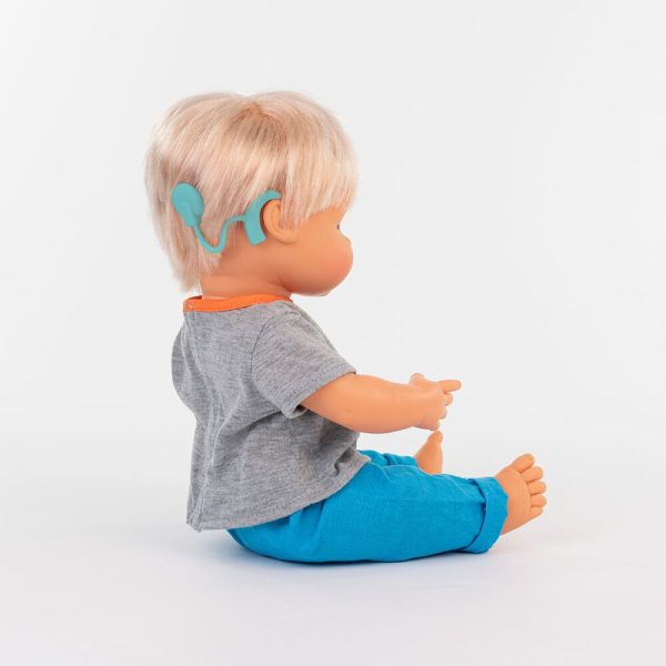 Baby doll caucasian girl with hearing aid 38 cm - Bild 6