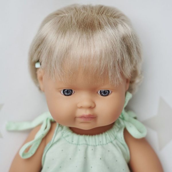 Baby doll caucasian girl with hearing aid 38 cm - Bild 3