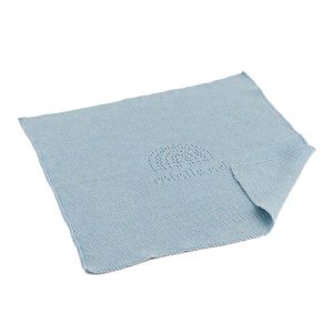 Knitted blanket aqua