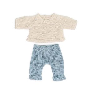 Knitted Doll Outfit 21cm - Sweater&Trousers