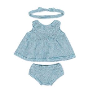 Knitted Doll Outfit Dress & Headband 38 cm