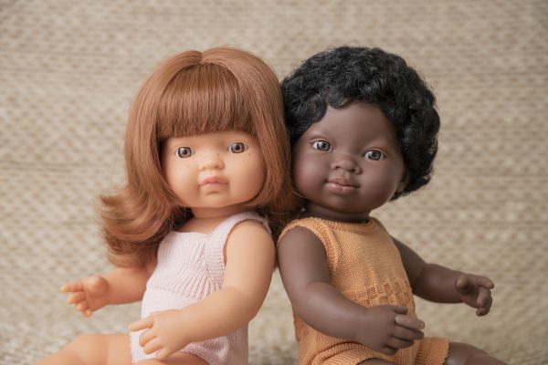 Baby doll African girl with melon rompers 38 cm - Bild 4