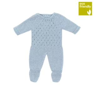 Knitted Pajama 38cm - Blue color