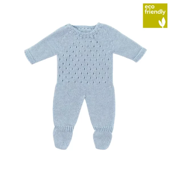 Knitted Pajama 38cm - Blue color