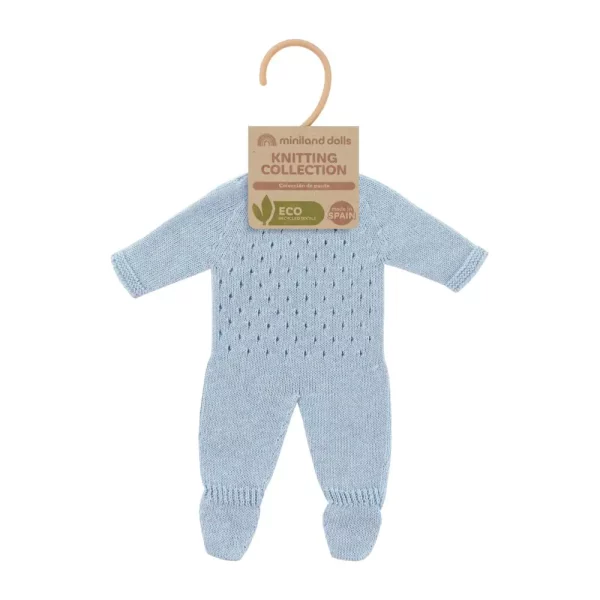 Knitted Pajama 38cm - Blue color - Bild 2