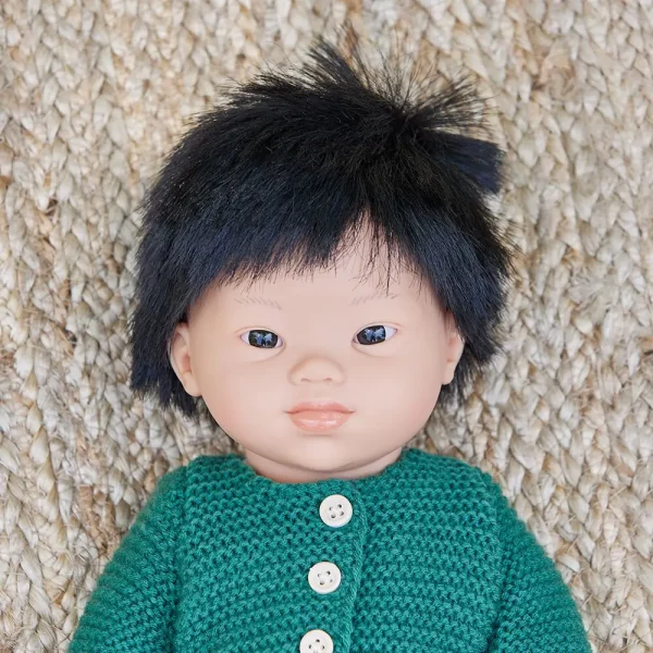 Baby doll asian boy with Down Syndrome 38cm - Bild 3