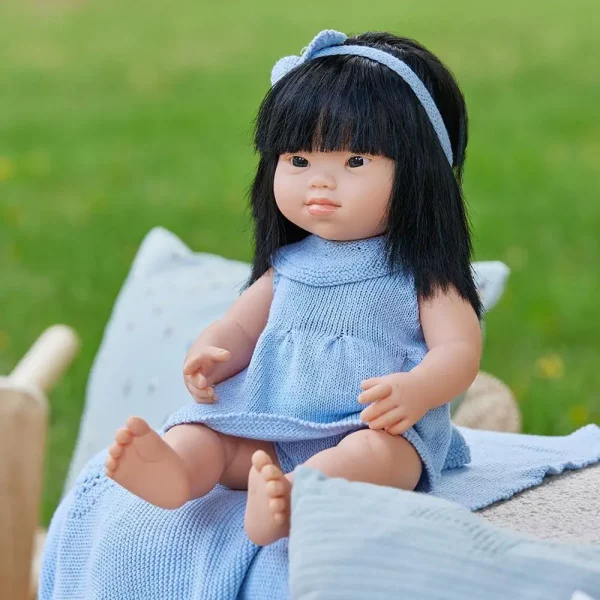 Baby doll asian girl with Down Syndrome 38cm - Bild 3