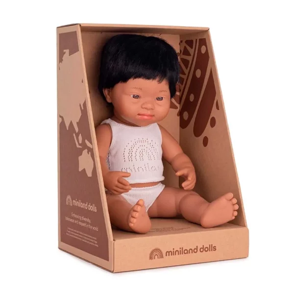 Baby doll hispanic boy with Down Syndrome 38cm - Bild 2