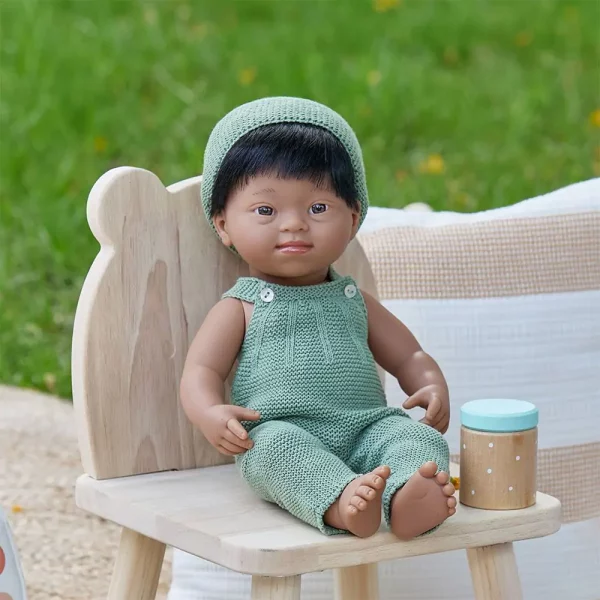 Baby doll hispanic boy with Down Syndrome 38cm - Bild 3