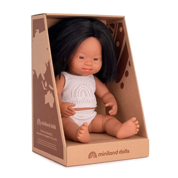Baby doll hispanic girl with Down Syndrome 38cm - Bild 2