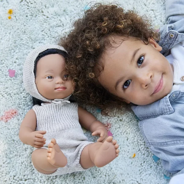Baby doll hispanic girl with Down Syndrome 38cm - Bild 3