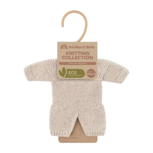 Knitted Pajama 21cm - Linen color - Bild 2